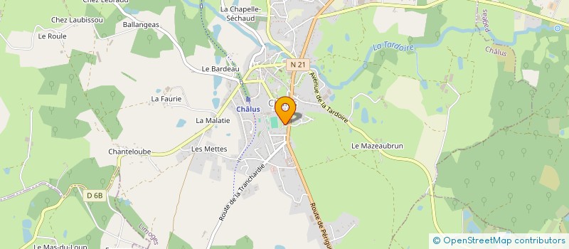 localisation de l'entreprise CENTRE COMMUNAL D'ACTION SOCIALE à CHALUS