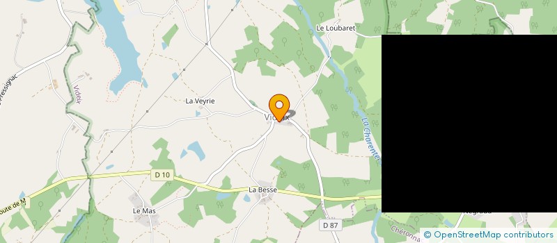 localisation de l'entreprise CENTRE COMMUNAL D ACTION SOCIALE  CHERONNAC