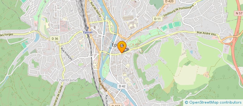 localisation de l'entreprise CENTRE COMMUNAL D ACTION SOCIALE à EPINAL