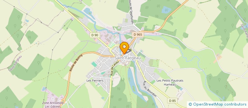localisation de l'entreprise CENTRE COMMUNAL D'ACTION SOCIALE à SAINT-FARGEAU