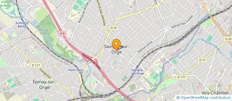 localisation de l'entreprise CENTRE COMMUNAL D'ACTION SOCIALE à SAVIGNY-SUR-ORGE