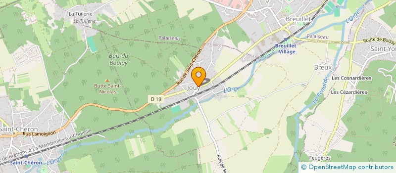 localisation de l'entreprise CENTRE COMMUNAL D'ACTION SOCIALE  BREUX-JOUY