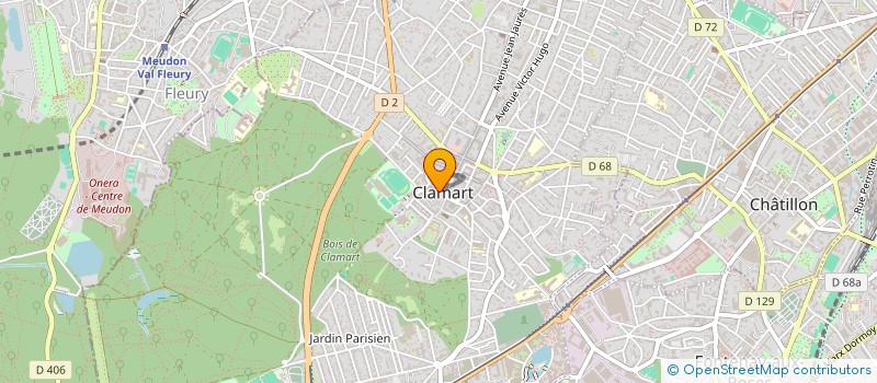 localisation de l'entreprise CENTRE COMMUNAL D'ACTION SOCIALE à CLAMART