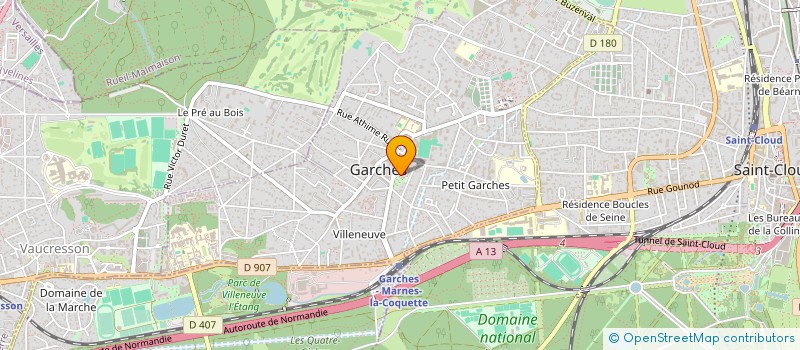 localisation de l'entreprise CENTRE COMMUNAL D ACTION SOCIALE à GARCHES