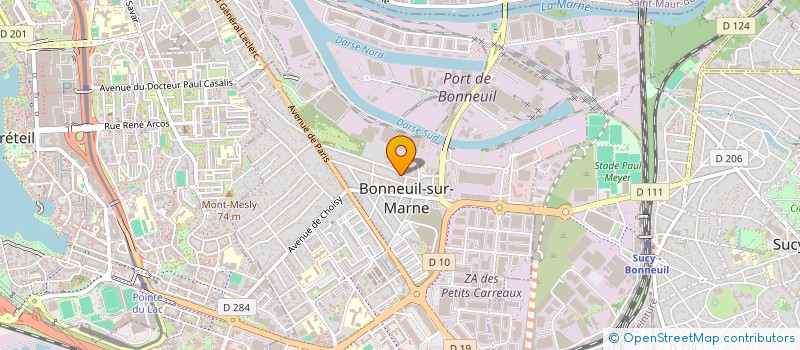 localisation de l'entreprise CENTRE COMMUNAL D'ACTION SOCIALE à BONNEUIL-SUR-MARNE