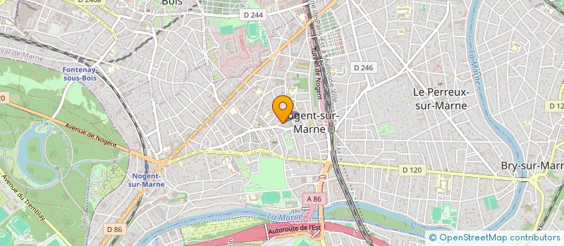 localisation de l'entreprise CENTRE COMMUNAL D ACTION SOCIALE à NOGENT-SUR-MARNE