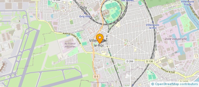 localisation de l'entreprise CENTRE COMMUNAL D'ACTION SOCIALE à VILLENEUVE-LE-ROI