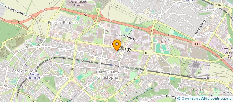 localisation de l'entreprise CENTRE COMMUNAL D'ACTION SOCIALE à CERGY