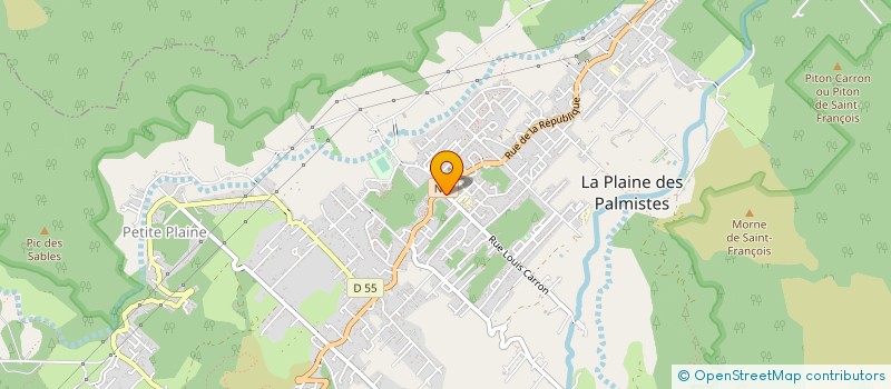 localisation de l'entreprise CENTRE COMMUNAL D'ACTION SOCIALE à LA PLAINE-DES-PALMISTES