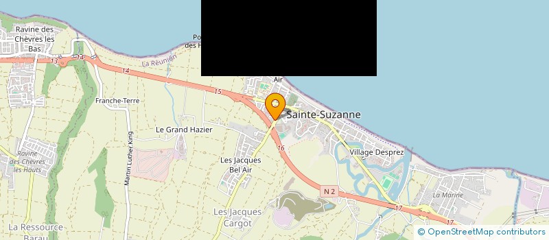 localisation de l'entreprise CENTRE COMMUNAL D'ACTION SOCIALE à SAINTE-SUZANNE