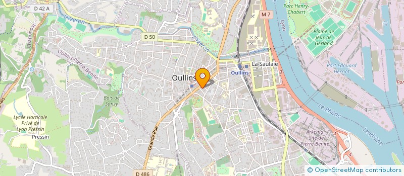 localisation de l'entreprise CENTRE COMMUNAL D ACTION SOCIALE D'OULLINS-PIERRE-BENITE à OULLINS-PIERRE-BENITE