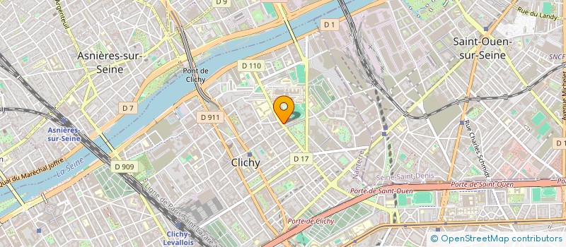 localisation de l'entreprise CENTRE COMMUNAL D'ACTION SOCIALE DE CLICHY à CLICHY