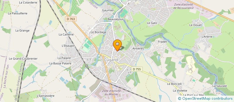 localisation de l'entreprise CENTRE COMMUNAL D'ACTION SOCIALE DE CUGAND-LA-BERNARDIERE  CUGAND