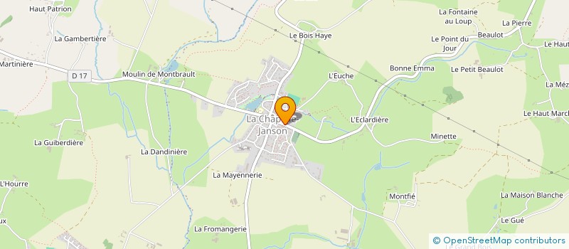 localisation de l'entreprise CENTRE COMMUNAL D'ACTION SOCIALE DE LA CHAPELLE-FLEURIGNE à LA CHAPELLE FLEURIGNE