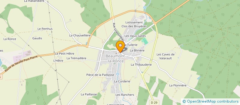 localisation de l'entreprise CENTRE COMMUNAL D'ACTION SOCIALE DE LA COMMUNE DE BEAUMONT-LOUESTAULT à BEAUMONT-LOUESTAULT