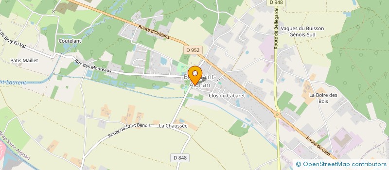 localisation de l'entreprise CENTRE COMMUNAL D'ACTION SOCIALE DE LA COMMUNE DE BRAY-SAINT AIGNAN à BRAY-SAINT-AIGNAN