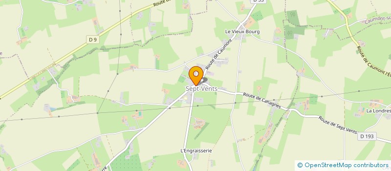 localisation de l'entreprise CENTRE COMMUNAL D'ACTION SOCIALE DE LA COMMUNE DE CAUMONT-SUR-AURE à CAUMONT-SUR-AURE