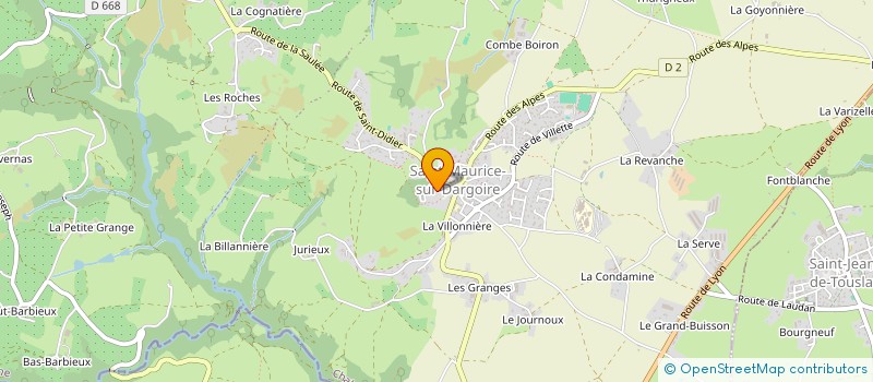 localisation de l'entreprise CENTRE COMMUNAL D'ACTION SOCIALE DE LA COMMUNE DE CHABANIERE à CHABANIERE