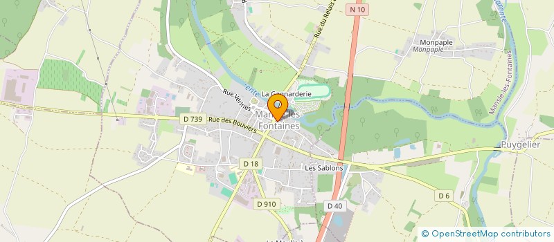 localisation de l'entreprise CENTRE COMMUNAL D'ACTION SOCIALE DE LA COMMUNE DE MANSLE-LES-FONTAINES à MANSLE-LES-FONTAINES