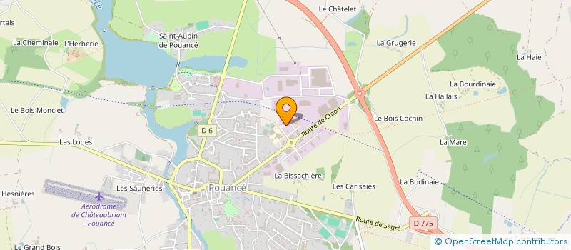 localisation de l'entreprise CENTRE COMMUNAL D'ACTION SOCIALE DE LA COMMUNE DE OMBREE D'ANJOU à OMBREE D'ANJOU