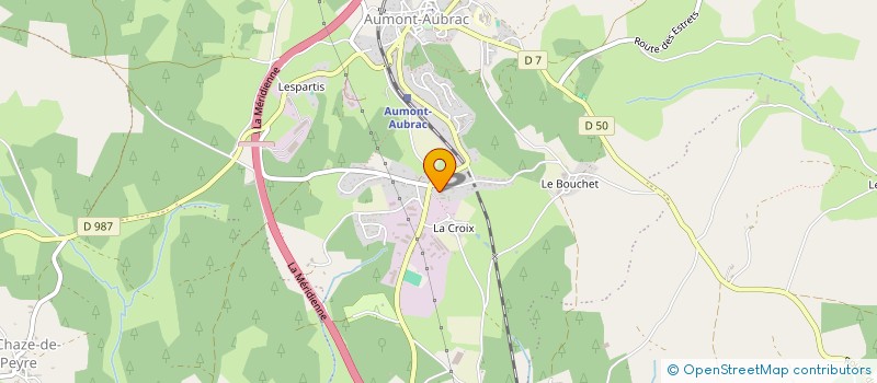 localisation de l'entreprise CENTRE COMMUNAL D'ACTION SOCIALE DE LA COMMUNE DE PEYRE EN AUBRAC à PEYRE EN AUBRAC
