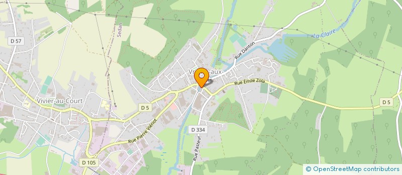 localisation de l'entreprise CENTRE COMMUNAL D'ACTION SOCIALE DE LA COMMUNE DE VRIGNE-AUX-BOIS à VRIGNE AUX BOIS