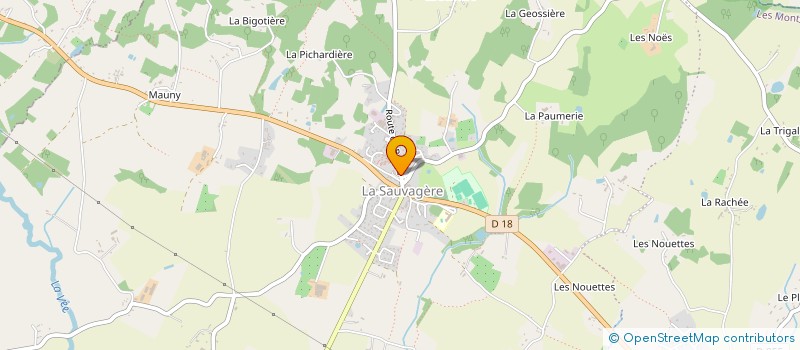 localisation de l'entreprise CENTRE COMMUNAL D'ACTION SOCIALE DE LA SAUVAGERE à LES MONTS-D'ANDAINE