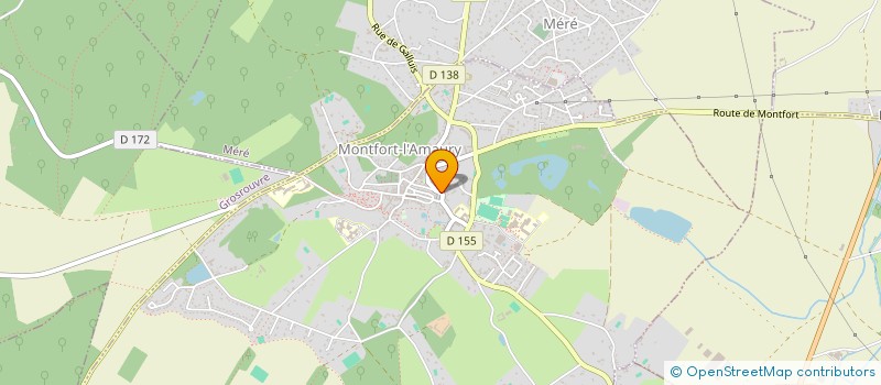 localisation de l'entreprise CENTRE COMMUNAL D'ACTION SOCIALE DE MONTFORT L'AMAURY  MONTFORT-L'AMAURY