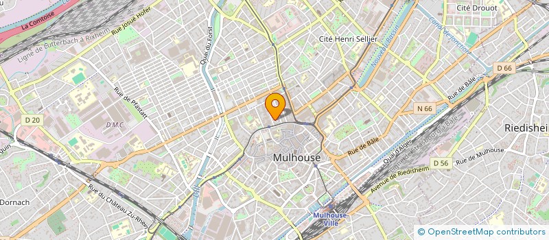 localisation de l'entreprise CENTRE COMMUNAL D'ACTION SOCIALE DE MULHOUSE à MULHOUSE
