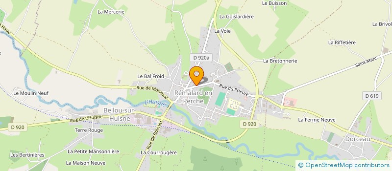 localisation de l'entreprise CENTRE COMMUNAL D ACTION SOCIALE DE REMALARD EN PERCHE à REMALARD-EN-PERCHE