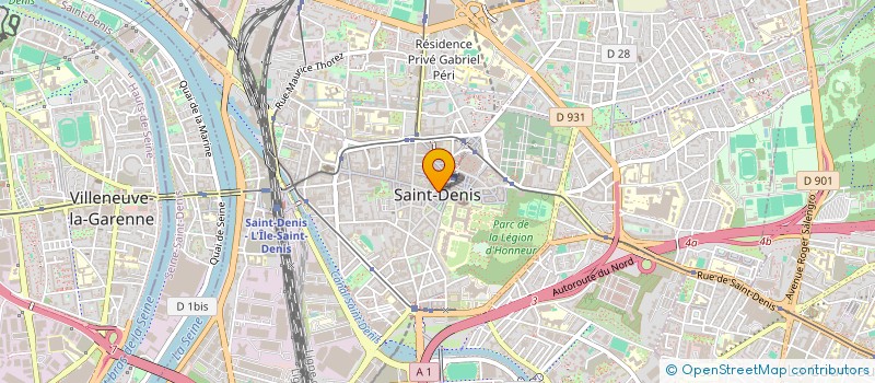 localisation de l'entreprise CENTRE COMMUNAL D'ACTION SOCIALE DE SAINT-DENIS à SAINT-DENIS