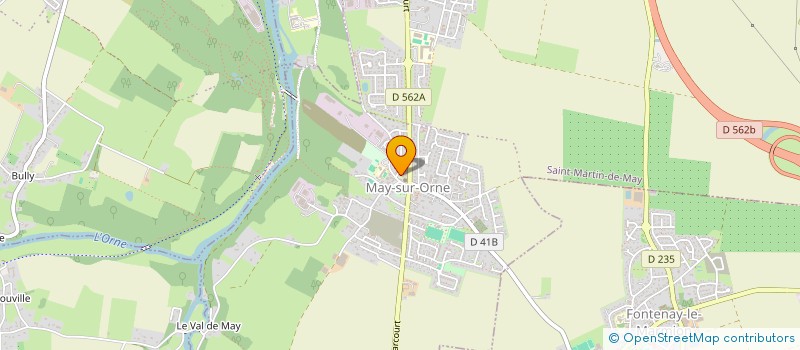 localisation de l'entreprise CENTRE COMMUNAL D'ACTION SOCIALE DE SAINT-MARTIN-DE-MAY  MAY-SUR-ORNE