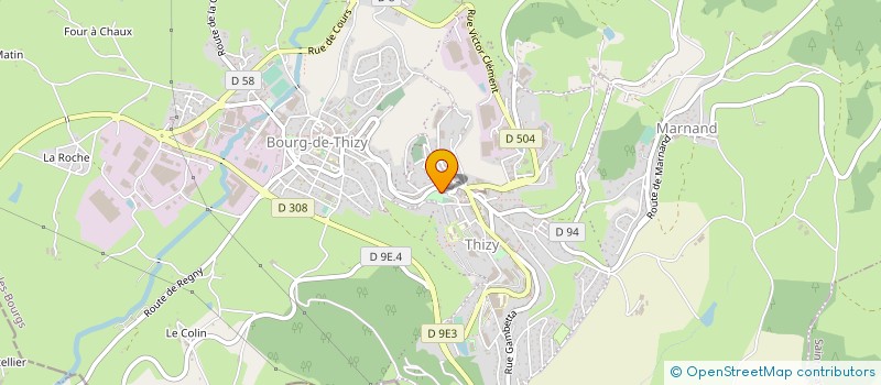 localisation de l'entreprise CENTRE COMMUNAL D ACTION SOCIALE DE THIZY LES BOURGS  THIZY-LES-BOURGS