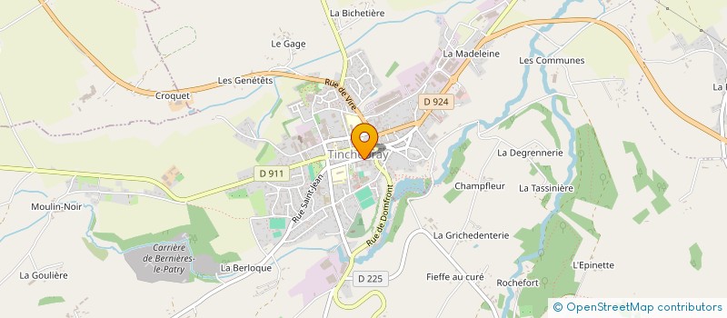 localisation de l'entreprise CENTRE COMMUNAL D'ACTION SOCIALE DE TINCHEBRAY BOCAGE à TINCHEBRAY-BOCAGE