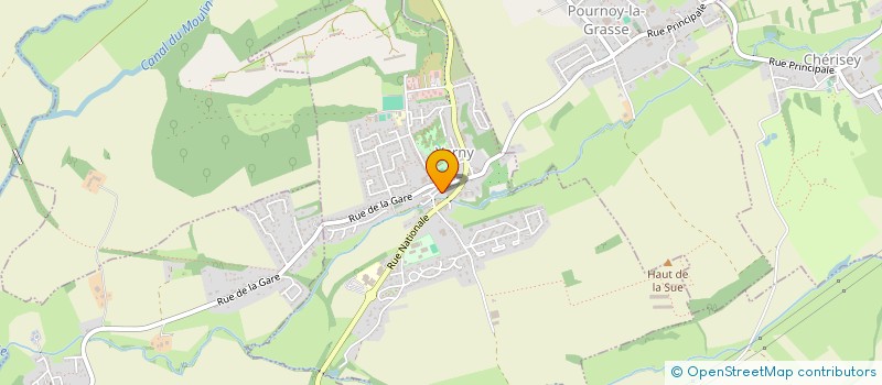 localisation de l'entreprise CENTRE COMMUNAL D'ACTION SOCIALE DE VERNY  VERNY