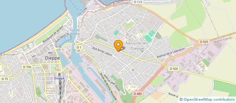 localisation de l'entreprise CENTRE COMMUNAL D'ACTION SOCIALE NEUVILLE DIEPPE à DIEPPE