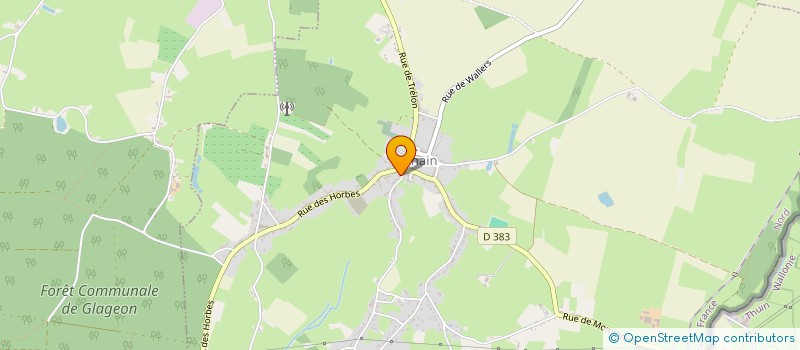 localisation de l'entreprise CENTRE COMMUNAL D'ACTION SOCIALE OHAIN  OHAIN