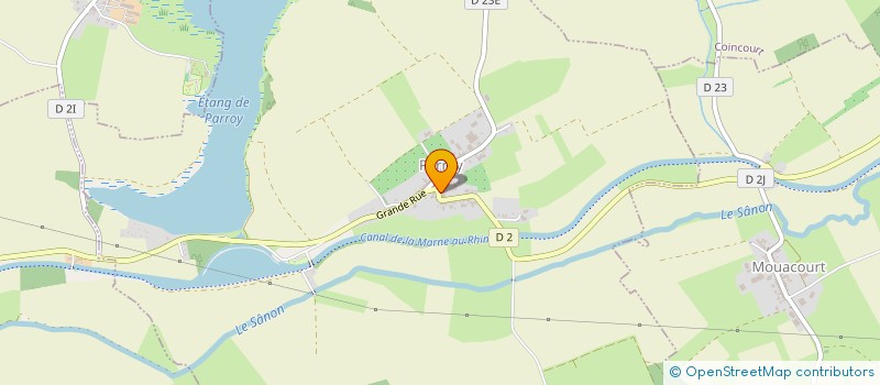 localisation de l'entreprise CENTRE COMMUNAL D'ACTION SOCIALE PARROY  PARROY