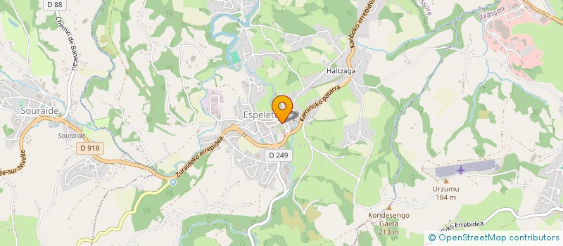 localisation de l'entreprise CENTRE COMMUNAL D'CTIONSOCIALE DE ESPELETTE  ESPELETTE