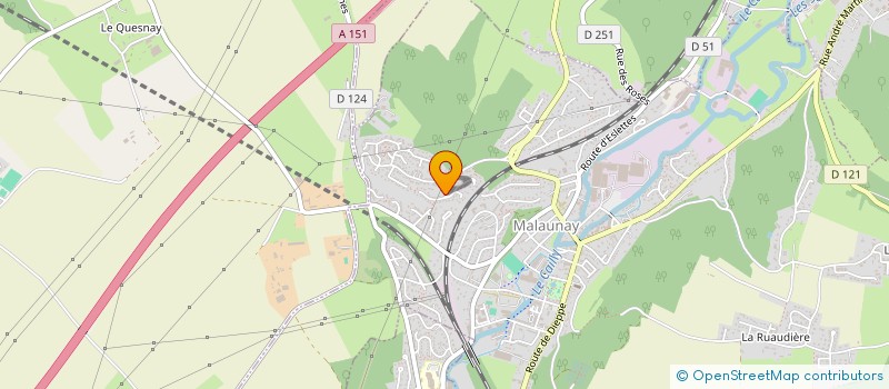 localisation de l'entreprise CENTRE COMMUNALE D'ACTION SOCIALE  HOUPPEVILLE