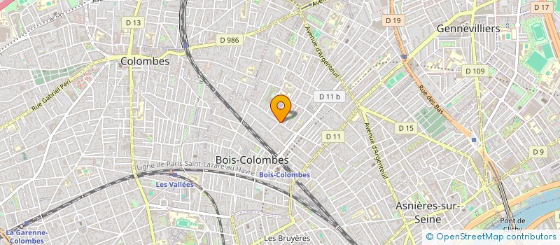 localisation de l'entreprise CENTRE COMMUNAUTAIRE ISRAELITE BETH LOUBAVITCH BOIS COLOMBES à BOIS-COLOMBES