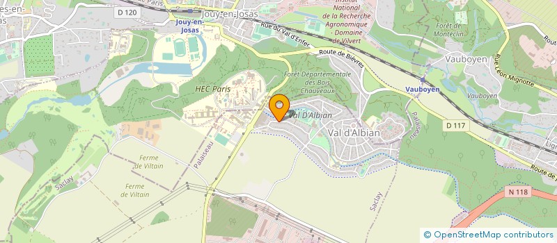 localisation de l'entreprise CENTRE COMMUNAUTAIRE PLATEAU DE SACLAY  SACLAY