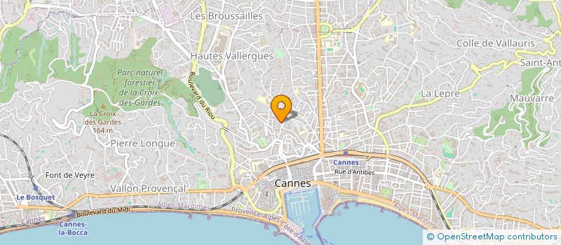 localisation de l'entreprise CENTRE COMPLETEMENT DRAMATIQUE LA BERLUE à CANNES