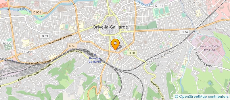 localisation de l'entreprise CENTRE COMPTABLE DU BAS LIMOUSIN  BRIVE-LA-GAILLARDE