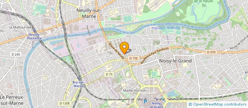 localisation de l'entreprise CENTRE COMPTABLE EST PARISIEN à NOISY-LE-GRAND