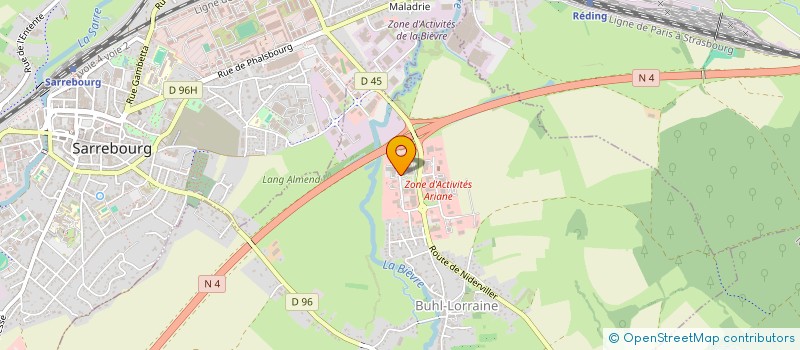 localisation de l'entreprise CENTRE CONSEIL CUISINES ET BAINS à BUHL-LORRAINE