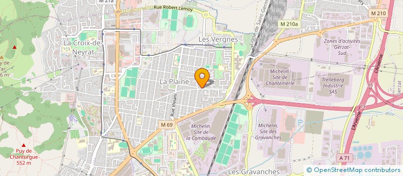 localisation de l'entreprise CENTRE CONSTRUCTIONS  CLERMONT-FERRAND