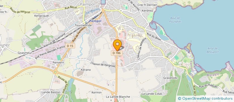 localisation de l'entreprise CENTRE CONTR AUTO DU TREGOR GOELO à PAIMPOL