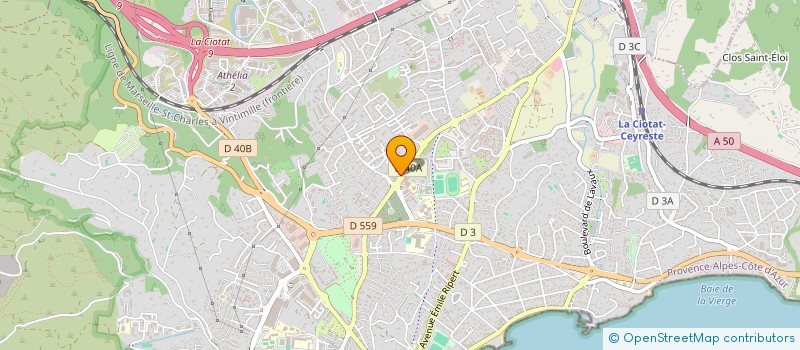 localisation de l'entreprise CENTRE CONTROLE  LA CIOTAT