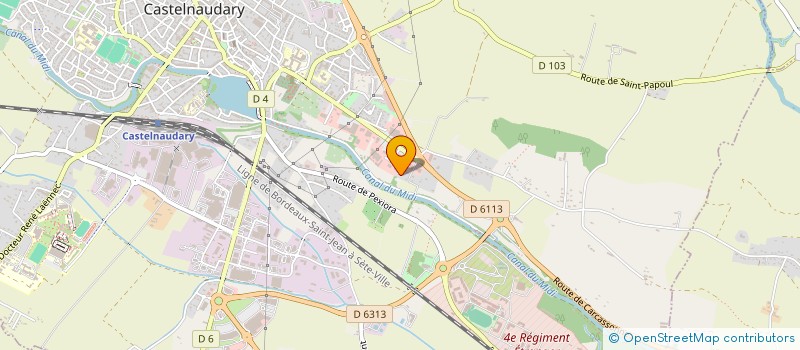 localisation de l'entreprise CENTRE CONTROLE AUTOMOBILE à CASTELNAUDARY